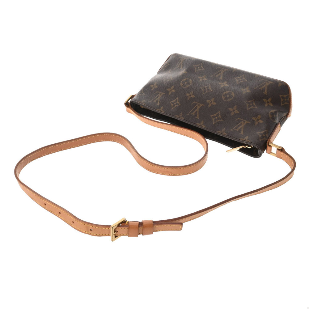 LOUIS VUITTON Monogram Trotter Brown Canvas Shoulder Bag - Picture 3 of 9